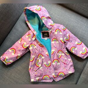 London Fog toddler Rainbow Raincoat size 2T